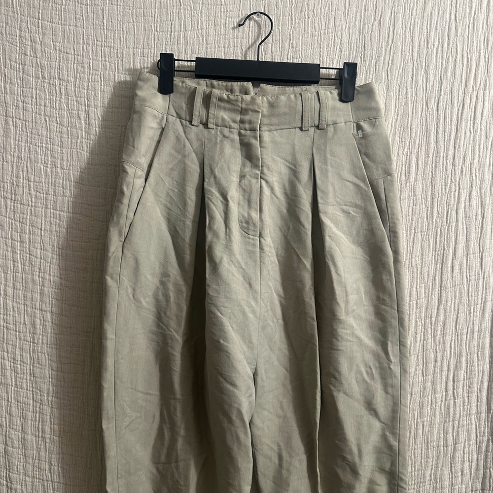 Alexander Wang Tapered Viscose Pants Hight Waist Adjustable Size 4
